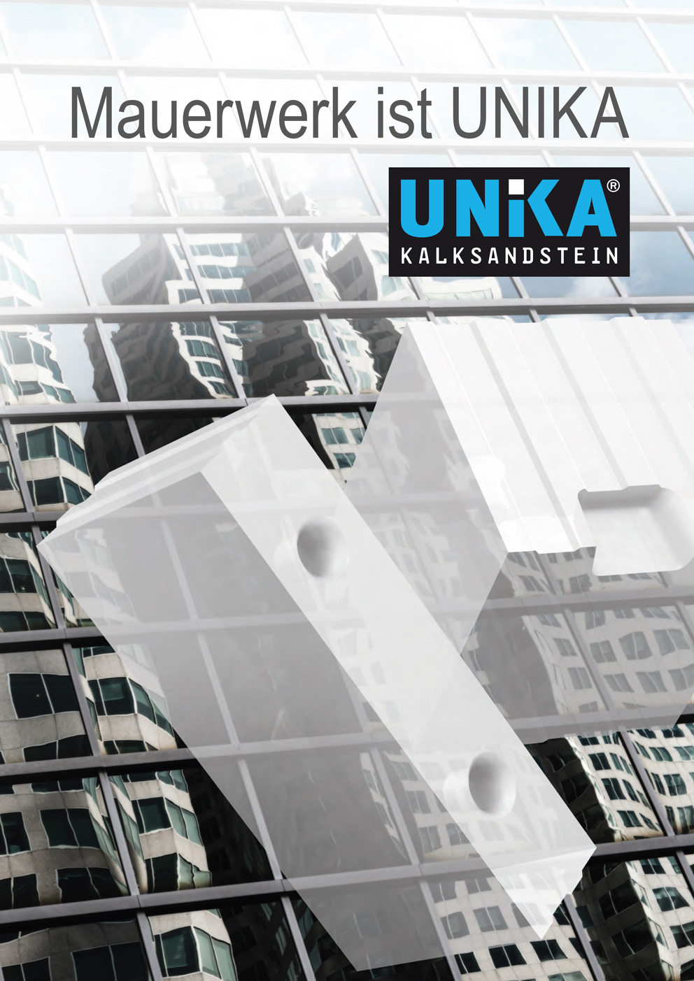 Neue UNIKA Imagebroschüre zum kostenlosen Download auf der eigenen Website www.unika-kalksandstein.de|Foto: UNIKA